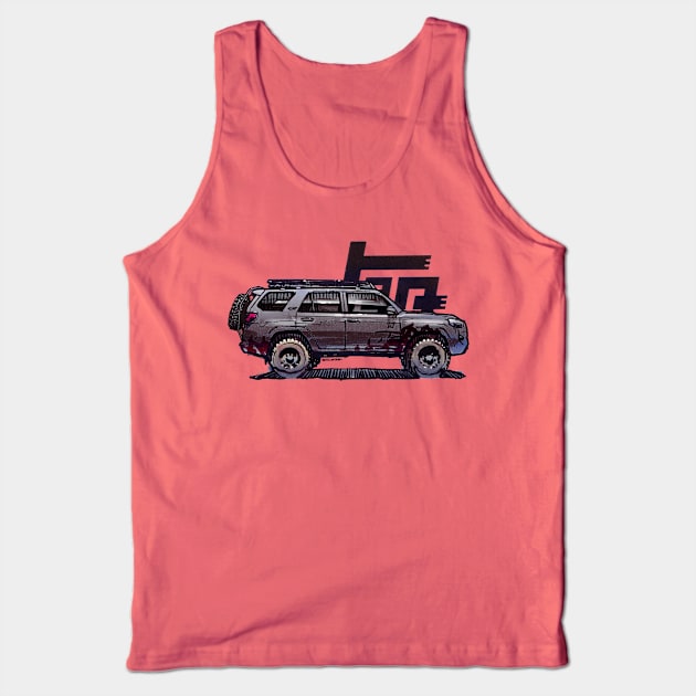 5th Gen 4Runner TRD - Black Tank Top by robert1117